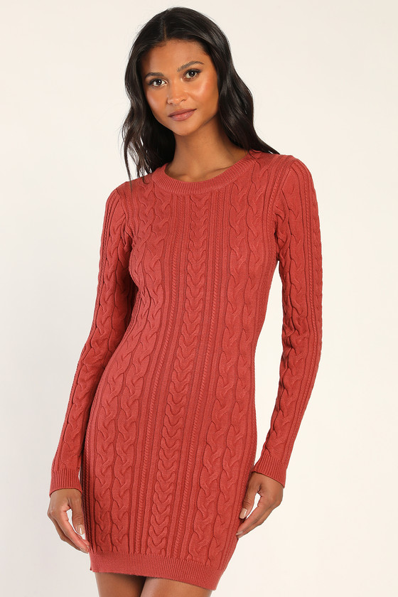 red dress sweater